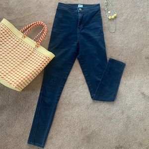 ASOS High Waist Super Stretch Denim Leggings